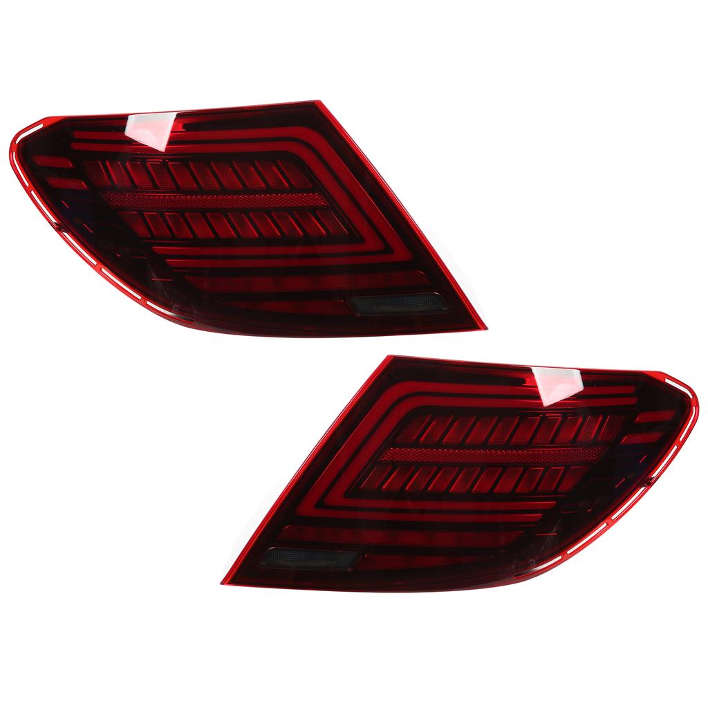 LED Tail Light Assembly Multifunction Sequential Replacement for Mercedes Benz C Class W204 C180 C200 C300 2007‑2014