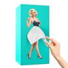 Caja de Pañuelos Creativa con Falda Voladora para Belleza, Caja de Almacenamiento para Niña con Falda de Dosel, Caja de Papel de Chica Anime, Decoración de Escritorio de Lujo Ligero O