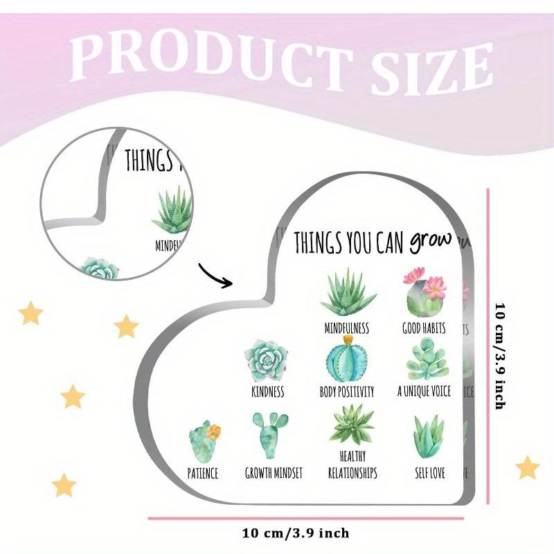 Gentle Reminders Heart Sign - Positive Affirmations Decor for Therapy & Counseling Offices