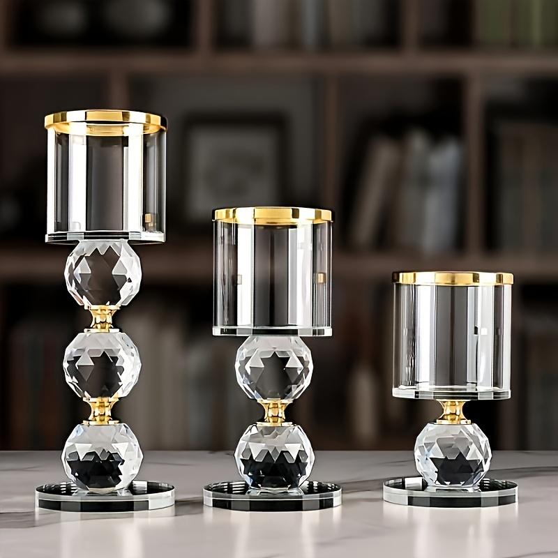 Crystal Candlestick 3-Piece Set - Romantic