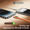 USAMS SJ774 U92 1.2m Type-C to Lightning Cable 30W Fast Charging Data Transfer Cord with LED Light