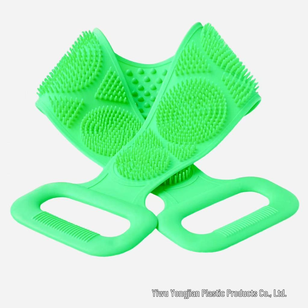 Dual-Sided Silicone Bath Scrubber, Thickened Long Strip Towel (180g)