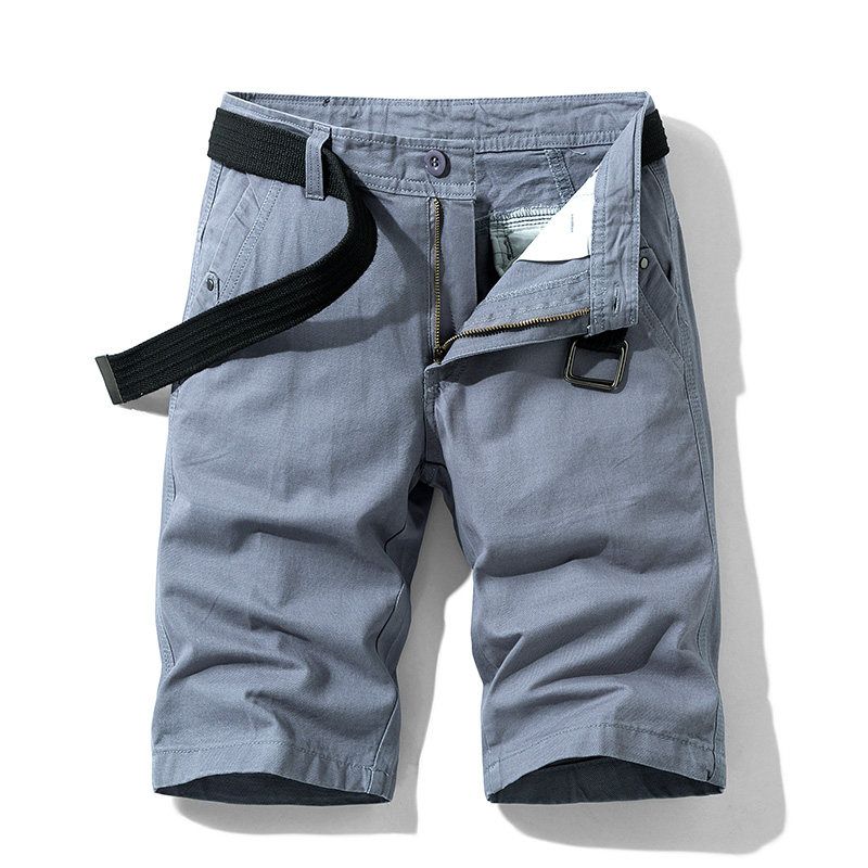 Export Export Tail Goods Multi-Pocket Pure Cotton Workwear Shorts Summer Men's Plus Size Loose Casual Straight-Leg Half Length Middle Pants