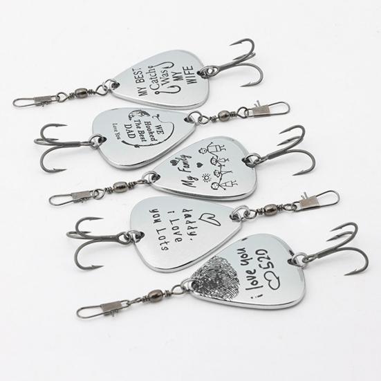 5Pcs 9.5CM/12G Spinner Blade Lure with Hook Metal Rotating Sequin Spinner Bait Saltwater Freshwater Trout Perch Pike Bass Fishing Accessories