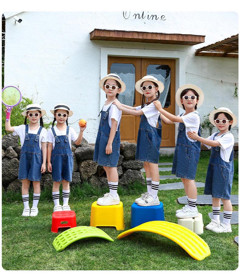 Children's Denim Overalls: Graduation & Sports Meet Uniform for Kindergarten & Primary