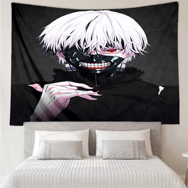 Tokyo Ghoul Kaneki's Struggle Tapestry Room Decoration Wall Hanging for Living Room Bedroom, dormitory, Birthday and Christmas gifts