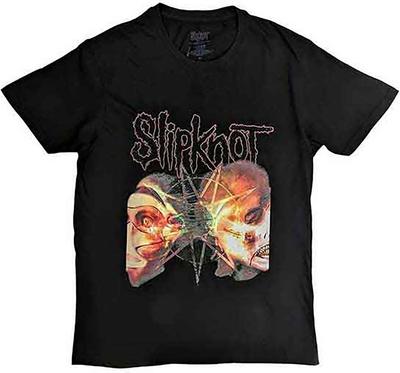 Slipknot 2 Faces T-Shirt Black M