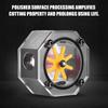 Aluminum Alloy G1 4 Thread Water Cooling Flow Meter Indicator for PC Water Cooling System Gray