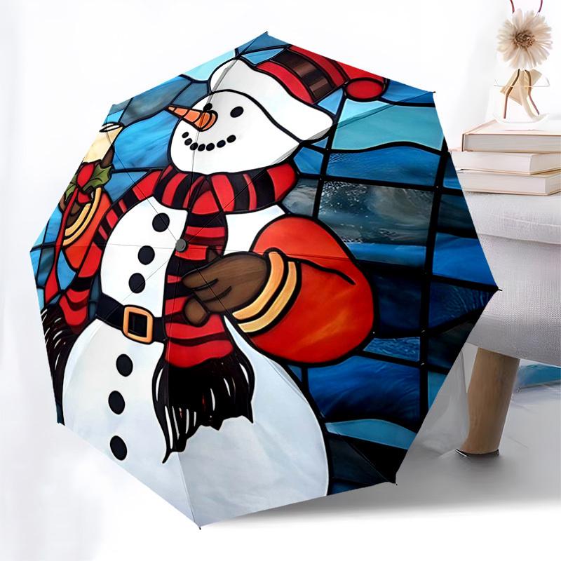 

1pc Killua Inspired Automatic Folding Umbrella, Portable 3-Fold Design with Iron Frame, Perfect for Outdoor Use, Festive Gifts, Travelers, Daily Use,