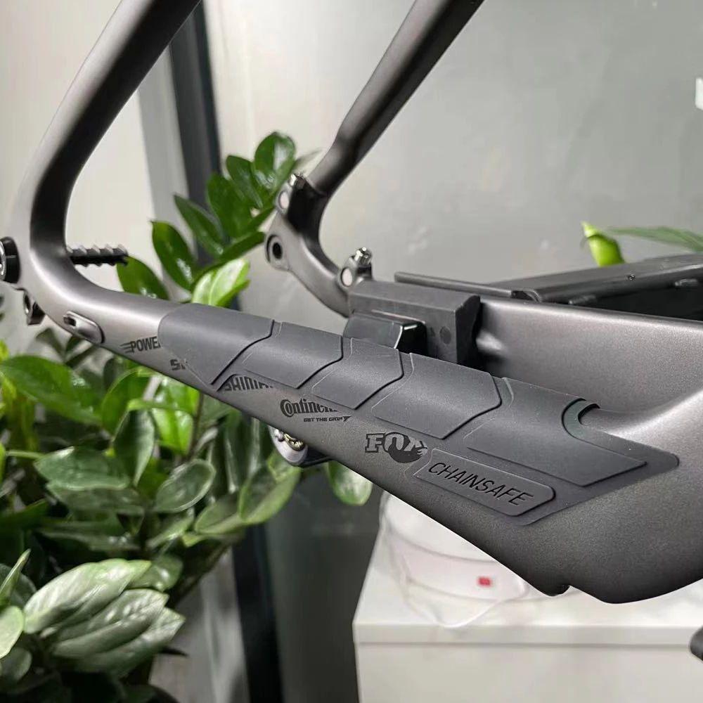 Road Removeable Bicycle Paster Frame Stickers Posted Guards Bicycle Chain Protector Chain Cover Pad