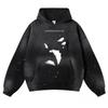 Unisex Streetwear Oversized Graphic Hoodie With 3D Print Thickened Cotton Blend Loose Fit Daily Wear