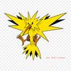 Pokemon Zapdos Pokemon Go Pokemon Iron On Transfer Patches for Kids Clothing DIY Badge Washable Stickers Applique On Clothes Heat Press