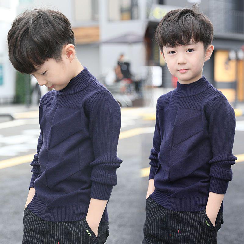

Пуловер для мальчиков на осень/зиму: Теплый, стильный базовый слой для детей 140 (Height: 135cm-140cm) темно-синий
