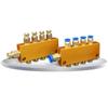 2-12 Ways Aluminium Brass Lube Oil Piston Distributor Manifold Block Compression Push In Fitting Centralized Lubrication System