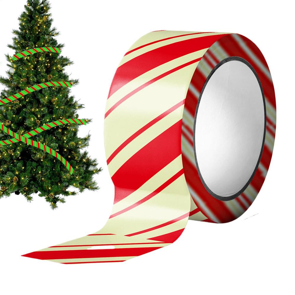 Christmas Flagging Tape 16.4ft Glow In The Dark Seasonal Decor Holiday Decoration Tape For Event Planners Party Organizers DIY