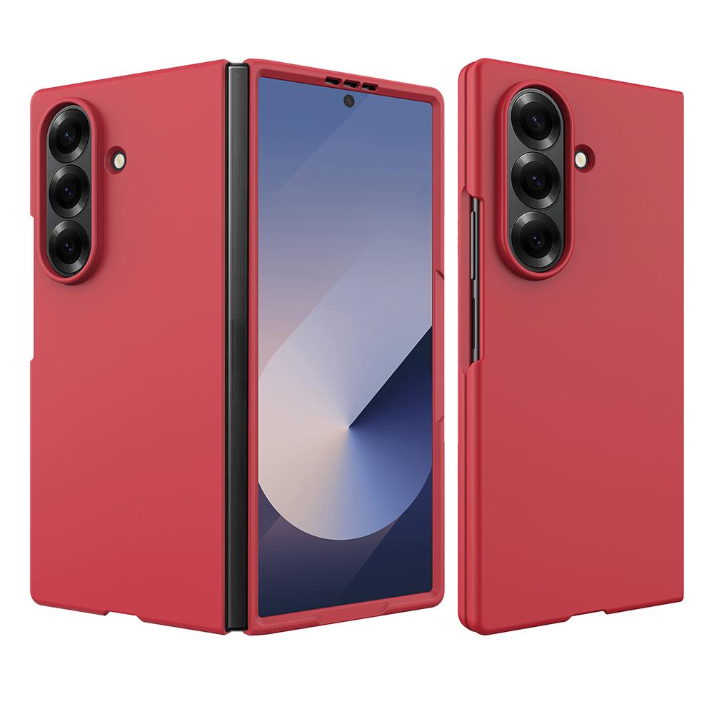 

For Samsung Galaxy Z Fold7 5G Case Skin-Feel Anti Shock Hard PC Protective Phone Cover Red