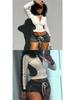 Stand-Up Collar Fitness Jacket & Top Set