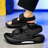 Sandals men wear in summer, teenagers thick-soled anti-skid sports, wading anti-skid driving to work, beach sandals