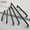 Oukali American Style Square Black Polish Chrome 128Mm 160Mm Furniture Gold Cabinet Handles Pull