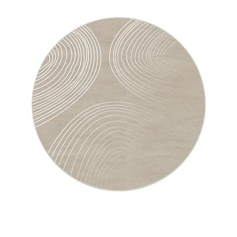 Round Living Room Carpet Large Striped Carpets for Bedroom Rug Bedside Floor Mat Modern Creative Minimalism Home Decoration Rugs