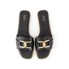 DakS Women S 2cm Dagger Decoration Slip Mule Sandal Dld209ko17 Black 
