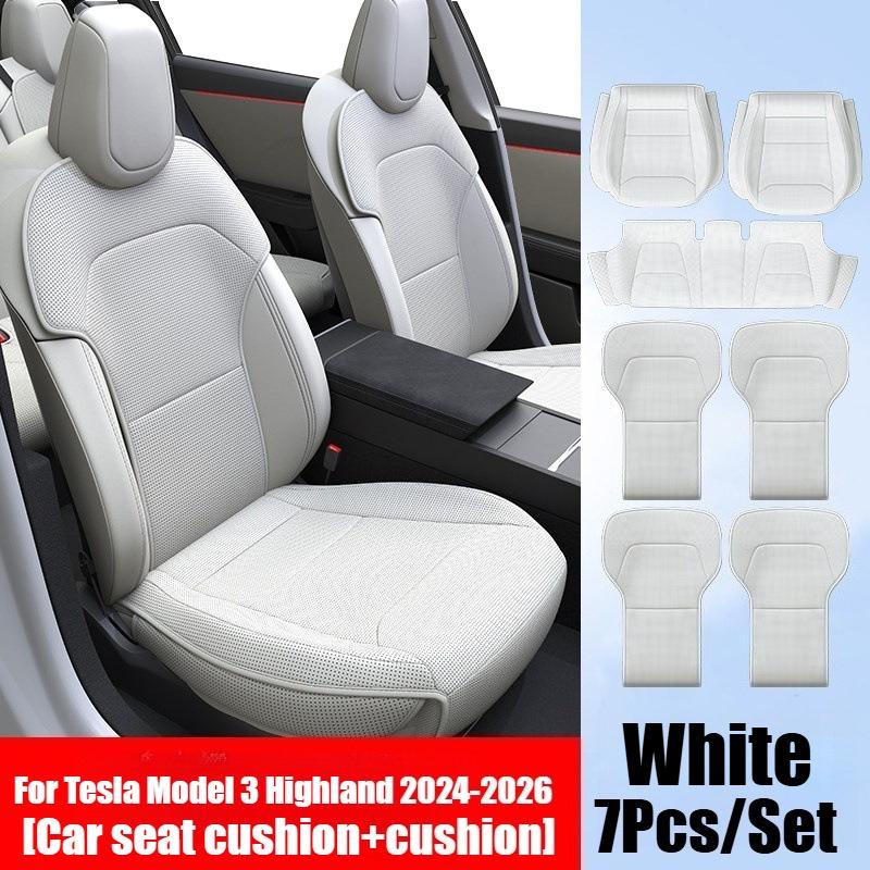 Xiaomi Universal Breathable Leather Seat Cushion for Tesla Model Y YL Juniper 2025+ Model 3 Highland 2024+ Ventilated Seat Cushions