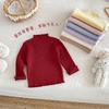 2025 Winter Mädchen Dick Gestrickter Pullover - Einfacher, Modischer Einfarbiger Pullover für Babys und Kinder