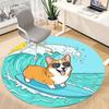 1pc Surfing Dog Chair Carpet for Office Non Slip, Lightweight, Machine Washable Rug for Office Holiday Decor