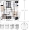 Modern Geometric Shower Curtain Brown Black And White Abstract Geometric Shower Curtain For Bathroom Modern Minimalist Bath