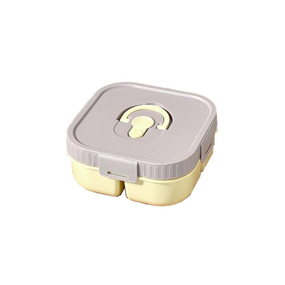 Contenedor Portátil para Ensalada de Frutas Apto para Microondas Bandeja de Comida para Viajes Plato de Almuerzo Dividido Trabajadores de Oficina