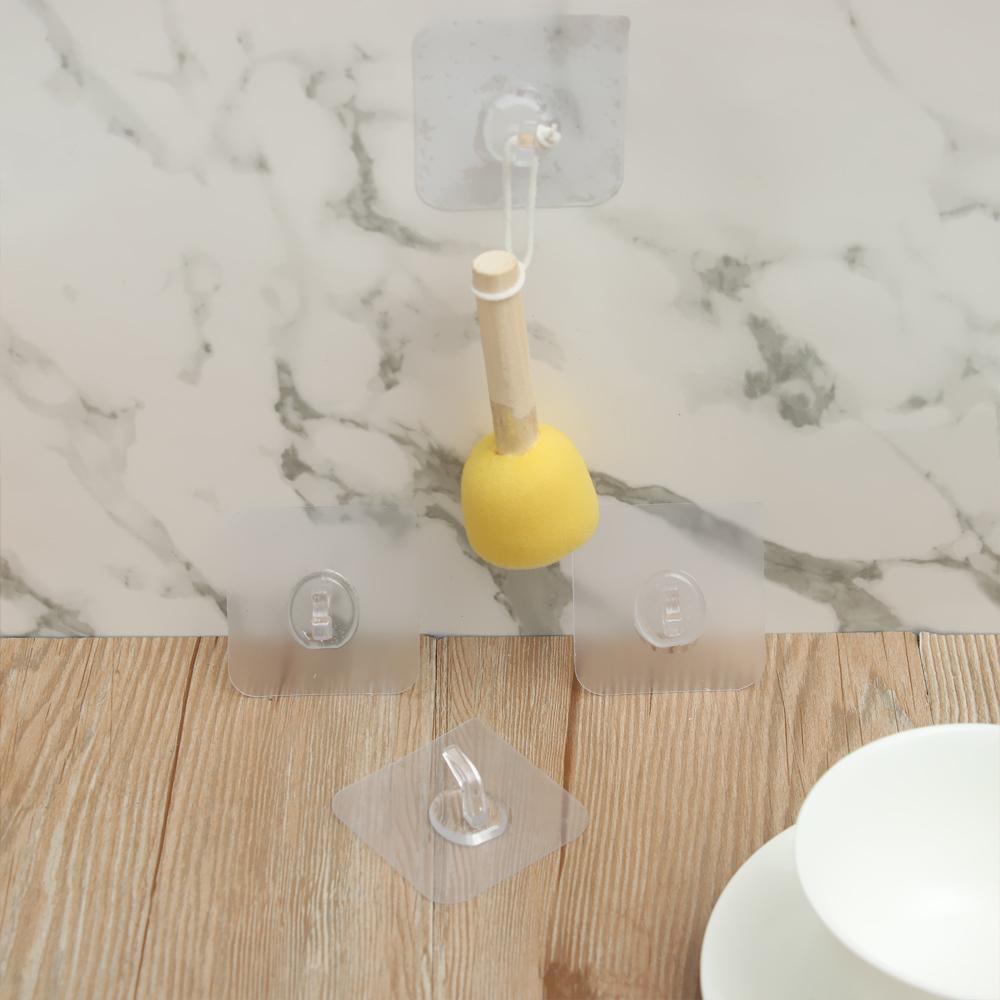 Home Living Household Bathroom Wall Rack Traceless Hooks Storage Hanger Seamless Adhesive Hook