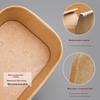 Disposable Paper Food Container for Camping Picnic, Square Takeout Bento Box with Microwave Safe Leak-Proof Bowl