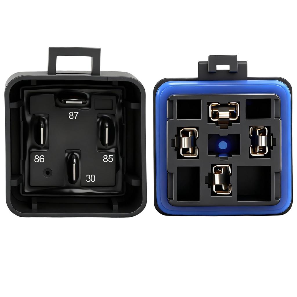 Weasch Waterproof Relay Kit 10 Pack 40A 4 Pin SPST Heavy Duty 14AWG