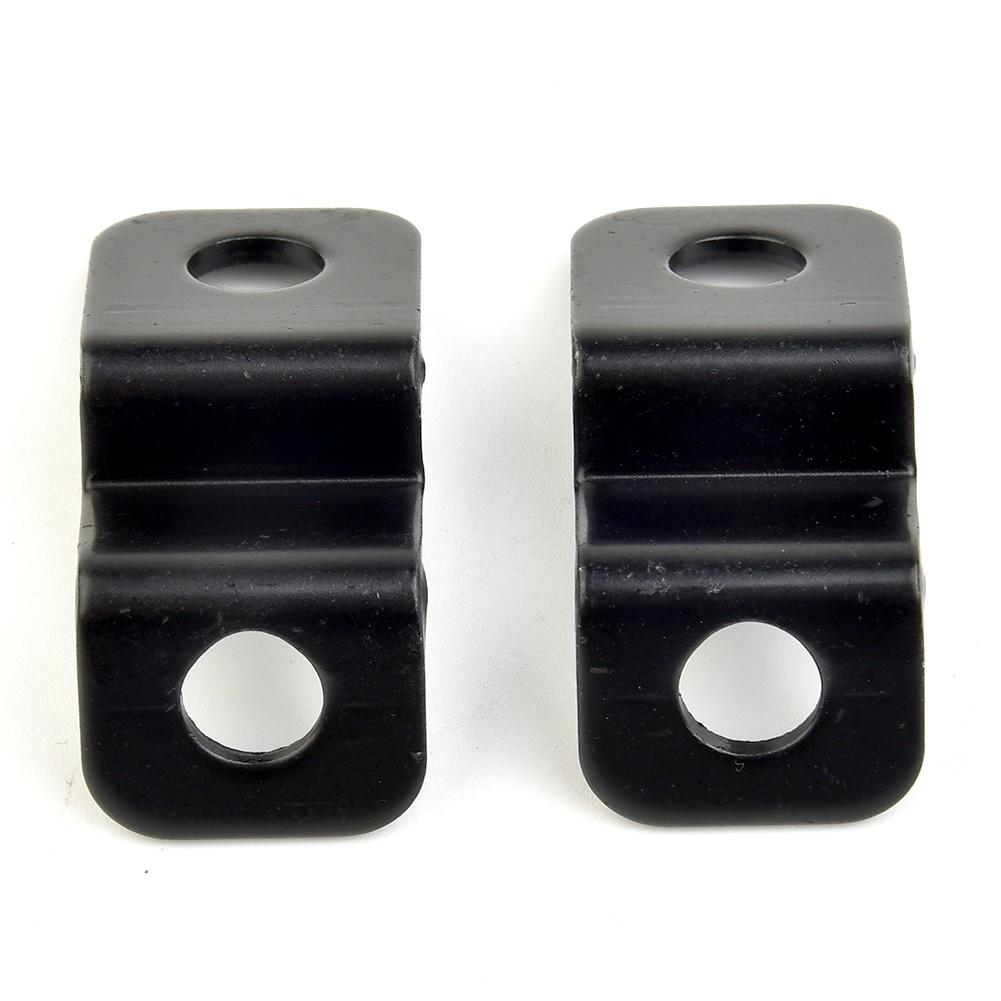 Vibration Proof Indicators Lights Bracket 2 Pcs Black