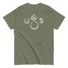 Segunda Guerra Mundial EUA. Camiseta Bomba Flamejante M1 Garand, Munição 30-06, Sherman, Artilharia