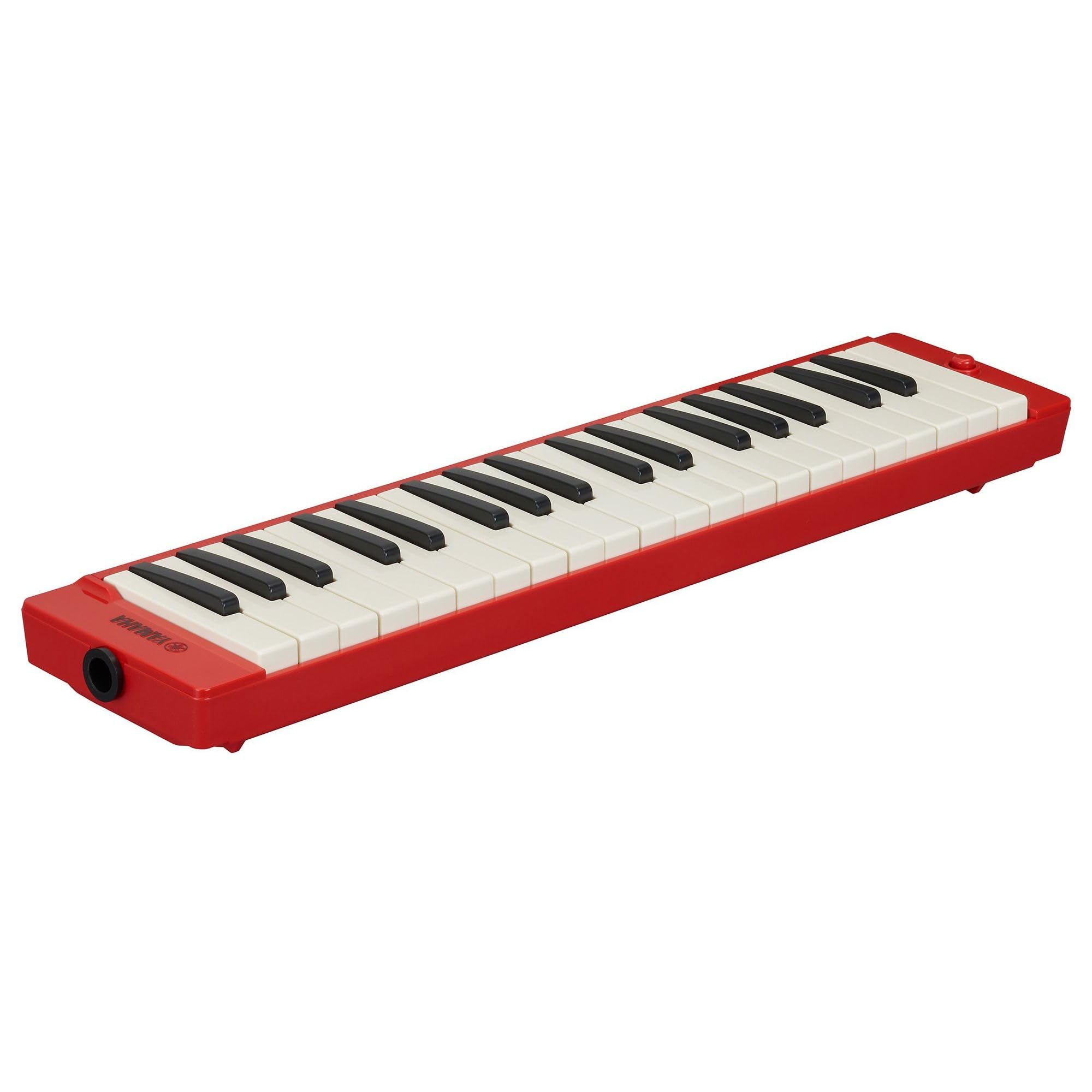 

Yamaha Adult Pianica with playing pipes and shoulder and soft P-37ERD2 (37 keys, Red) (long short), strap, case.