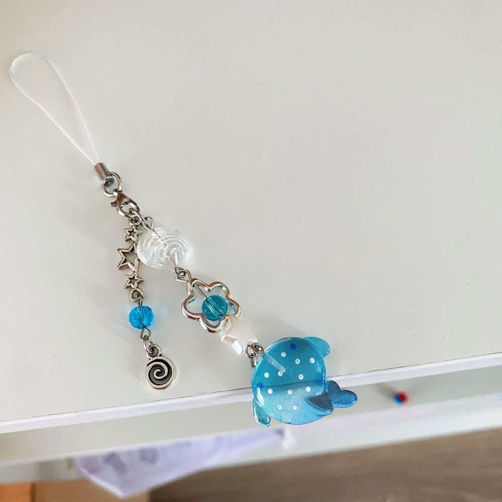 Marine Animal Mobile Phone Chain Ocean Theme Phone Lanyard Backpack Shark Phone Charm  Bag Pendant