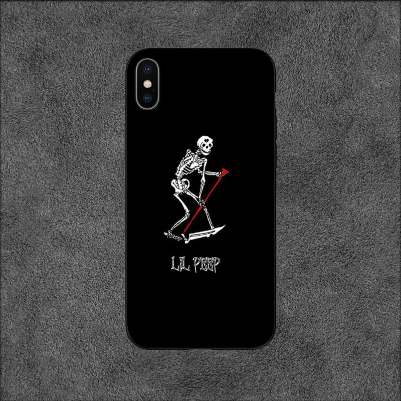 Pouzdro na telefon Lil Peep Rapper pro iPhone 11 12 Mini 13 14 15 Pro XS Max X Plus SE XR Shell