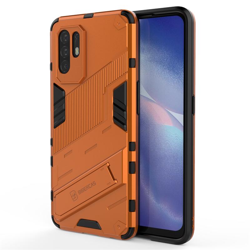 

Для Oppo Reno5 Z 5G Чохол Ударостійкий Силіконовий Бампер Броня Жорсткий Чохол для Телефона Для Reno5Z 5 Z 6.43 Магнітний Автомобільний Тримач Задня Кришка For Reno5 Z 5G помаранчевий
