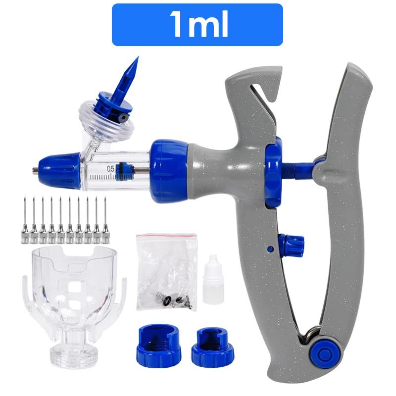 1/2/5/10 мл Животное Ветеринарный Непрерывный Инъектор Вакцина Инъекция Птица Регулируемый Шприц Для Курицы Свиньи Коровы Овцы