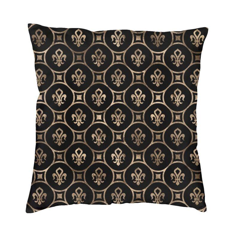 Federa per Cuscino Chic Personalizzata con Fiore di Giglio Fleur De Lis Morbida Carina Cuscino Decorativo per Soggiorno