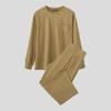 INCERUN Two Pieces Autumn Men Long Sleeve Pullovers Long Pants Casual Corduroy Sets Outfits