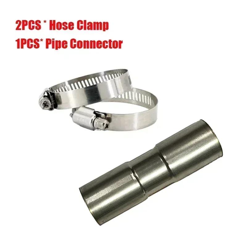 60-300cm Air Diesel Parking Heater Stainless Steel Exhaust Pipe Tube Vent Hose Elbow Connector Joiner W /Clamp For Car Truck Van
