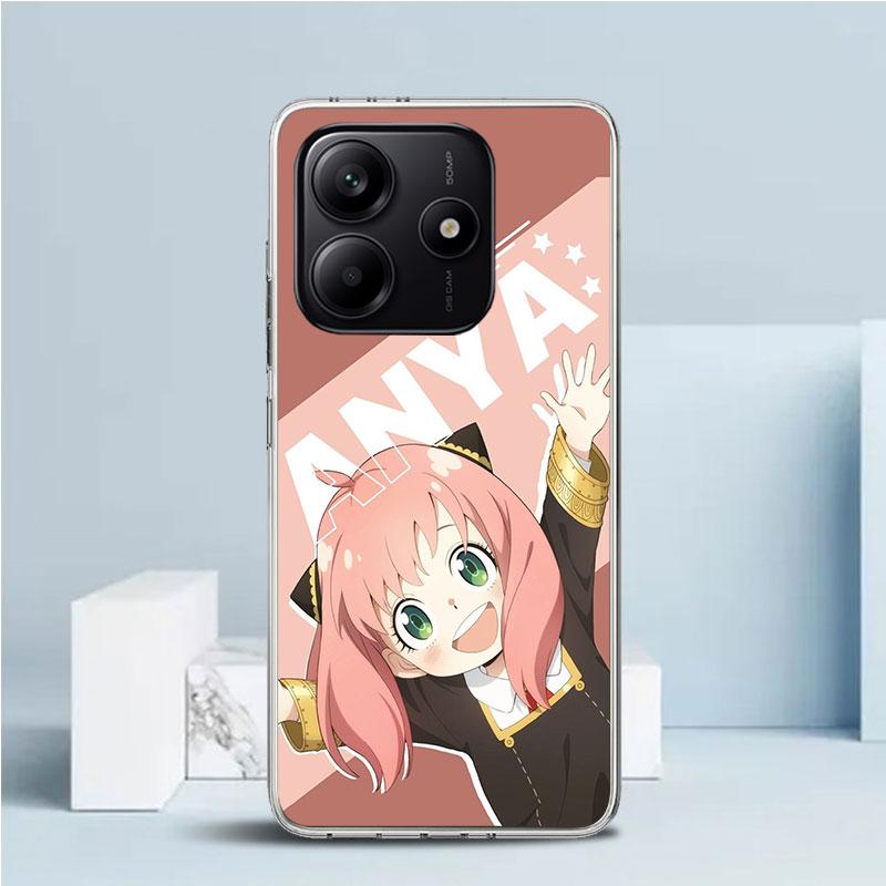 

S-Spy Family Anya Phone Case For Xiaomi Redmi Note 15 14 14S 13 12S 12 Pro Plus 11S 11 11T 11E 10S 10 + Soft TPU Back Cover Redm Note 14 Pro Plus