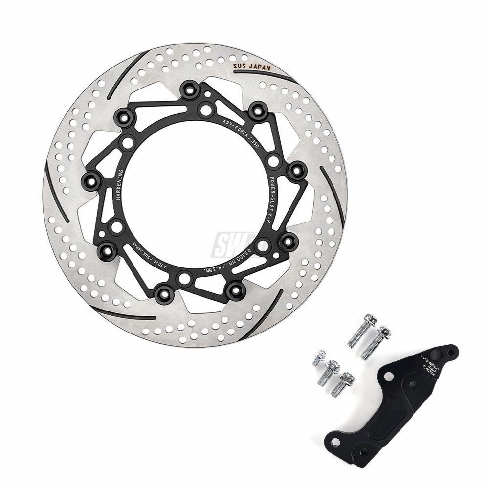 Motorcycle FRONT Brake Disc Rotor 300MM For Honda FORZA350 Modification Radiation Connection Code Adapter Code Set