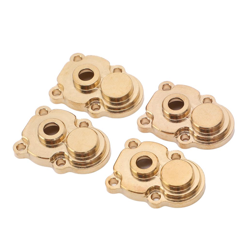 4Pcs RC Knuckle Cover Brass High Strength Rust Resistant RC Axle Gear Cover for FMS 1 24 FCX24 RC Crawler Gold