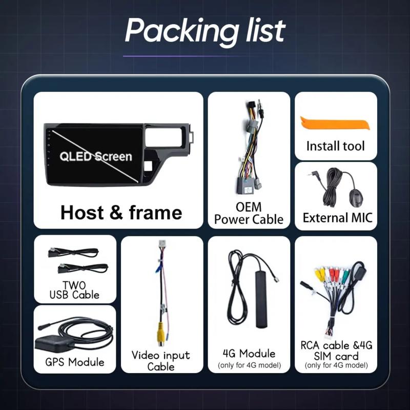 Car Radio Stereo Multimedia Player For Honda Stepwgn 5 2015 - 2021Right Hand Driver GPS Navigation High-performance CPU No 2din