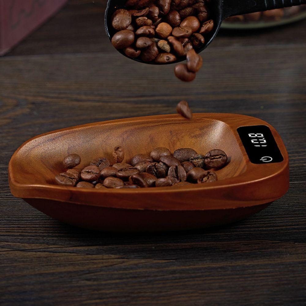 Touchscreen Coffee Scale Tortoise Shell Pattern Coffee Bean Tray Digital Scale  Seasonings