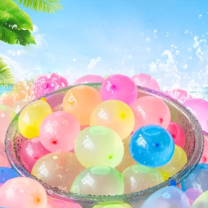 Water Balloons Reusable Quick Fill Water Balloon Set Summer Outdoor Game Toy for Kids Parent-Child Interaction Party Beach Pool Fun