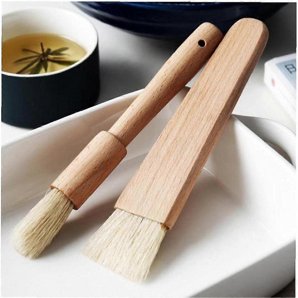 Wood Oil Brushes Brush Handle Grill Butter Kitchen Pastry Brush Cooking Honey Sauce Brush Bakeware